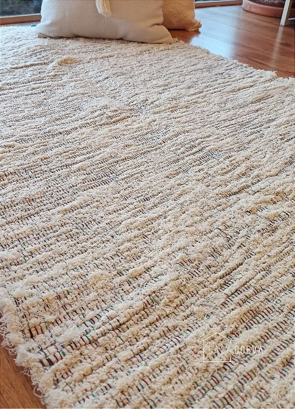 Tapete Artesanal Algodão Colors 090 x 160 com franja