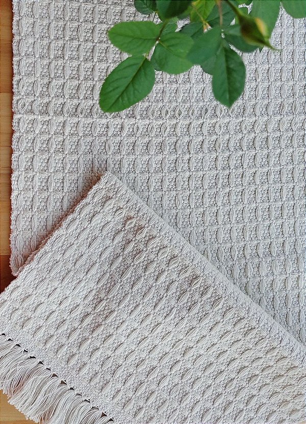 Caminho de Mesa Nobre Algodão Cru 33 x 150