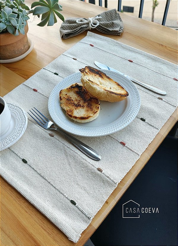 Jogo Americano Algodão Linha Lume Colors 6 peças