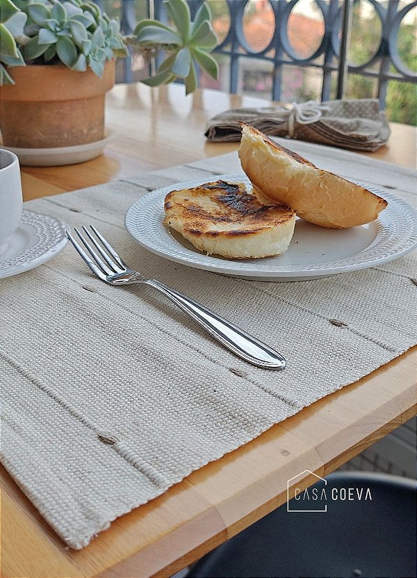 Jogo Americano Algodão Linha Lume Nude 6 peças