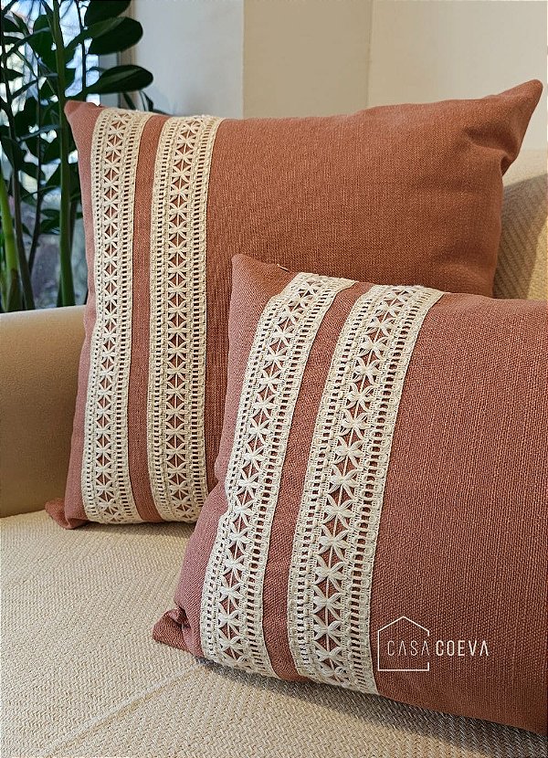 Kit 2 Almofadas Atelier Renda Rose