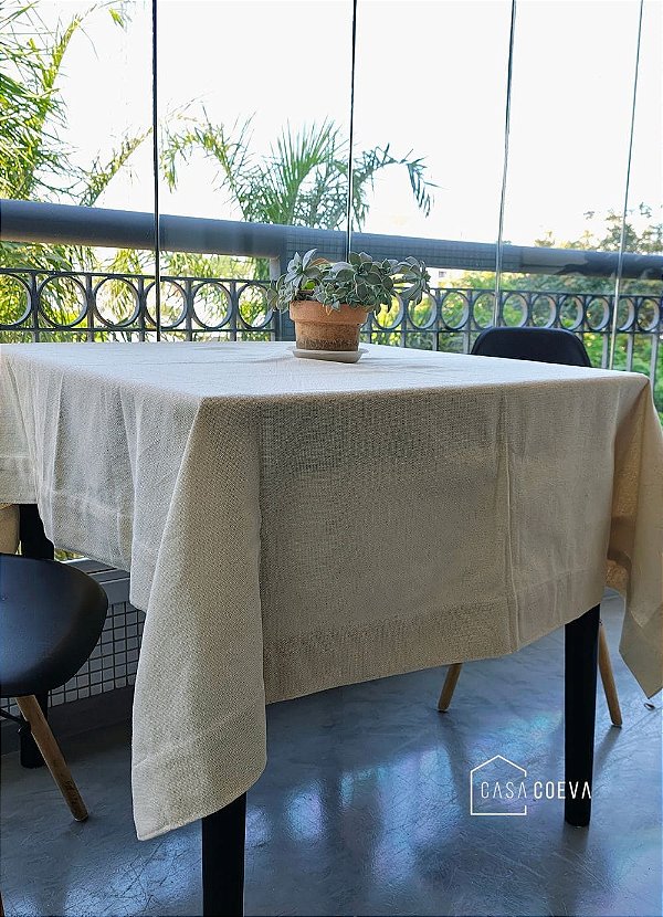 Toalha de Mesa Algodão Cru Classic Retangular 150 X 300
