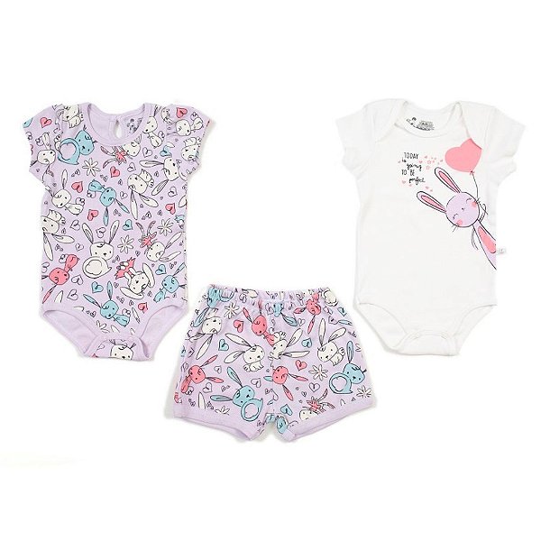 Conjunto Body Short Infantil Feminino Have Fun 24673