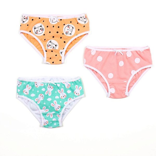 Kit Calcinha Infantil Feminina Have Fun 24704