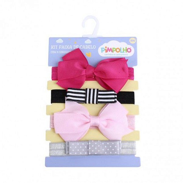 Pimpolho Kit Faixa de Cabelo mais Meia Bebê e Crianças 86181
