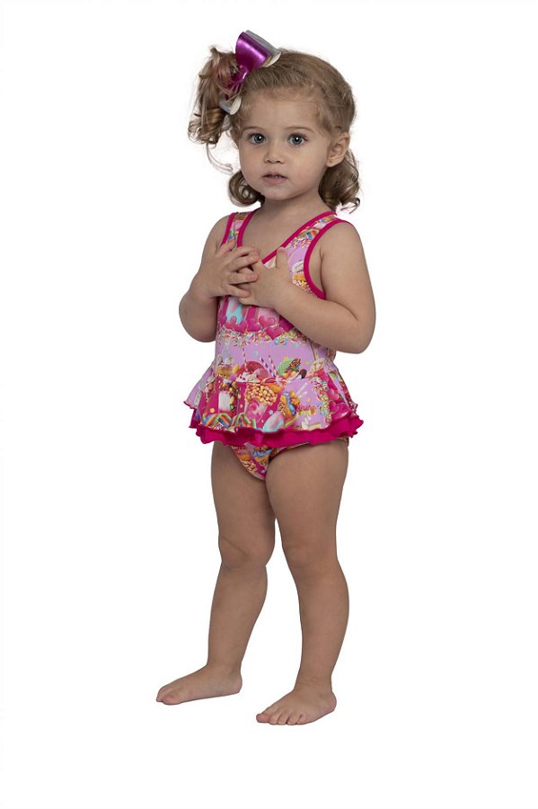 Maio Infantil Feminino Sirikids Rosa / Doces 36065