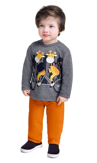 Conjunto Moletom Bebê Infantil Masculino Kyly 207701