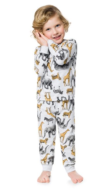 Pijama Infantil Masculino Inverno Manga Longa Safari  Kyly 207815