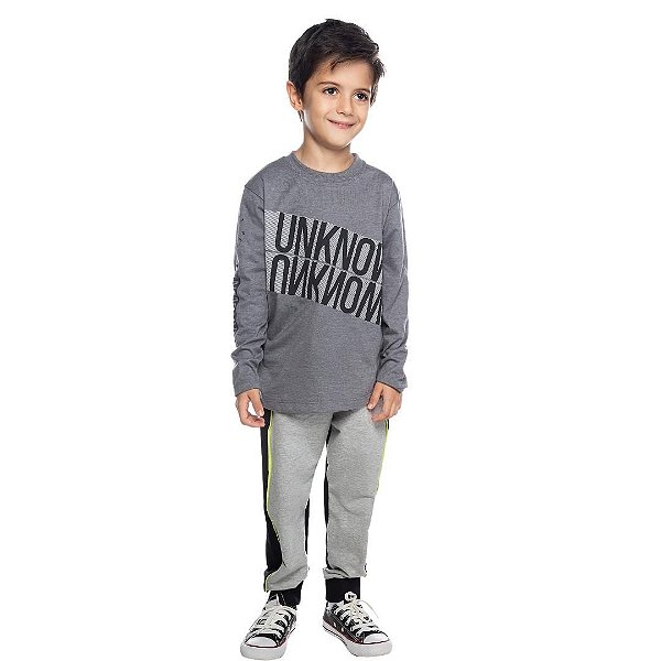 Blusa Infantil Masculina Manga Longa Unknown Have Fun 25297