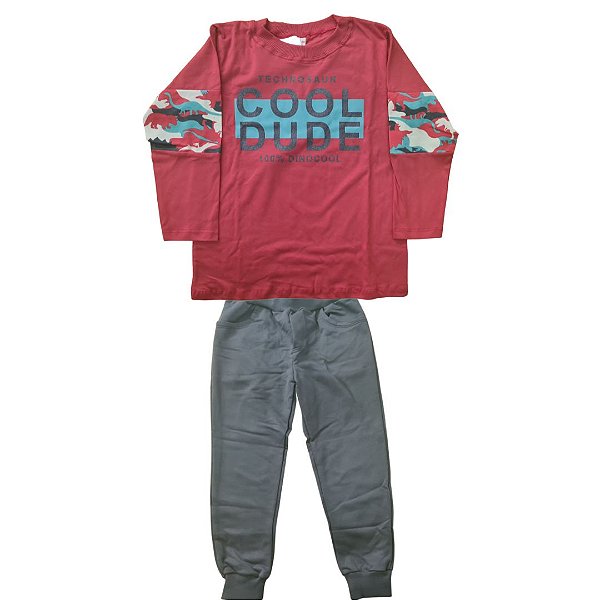 Conjunto Infantil Masculino Cool Dude Manga Longa Have Fun 25338