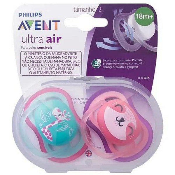 Chupeta Ultra Air Phipis Avent Tamano 2 - 18 meses +