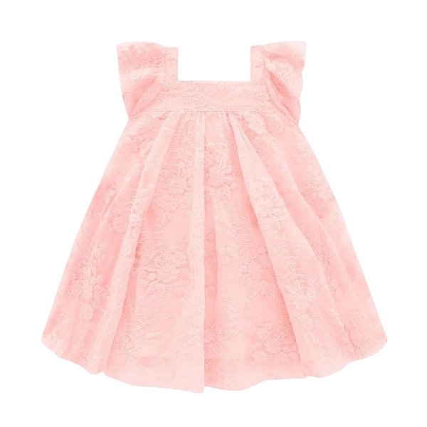 Vestido Infantil Tule Borbado Milon 14103