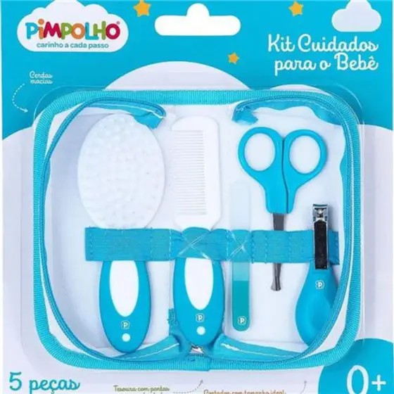 Kit Higiene Infantil com necessaire 5 peças  Pimpolho 92562