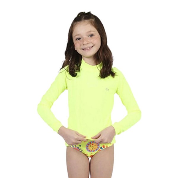Camiseta Para Nadar Feminina Moda Praia Siri Kids 38250