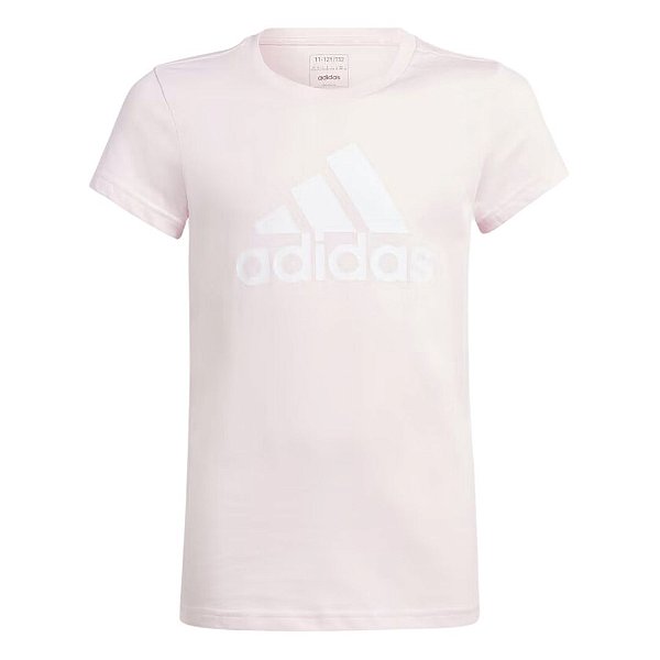 Camiseta Rosa Feminina Juvenil Esportiva Adidas  IC6123