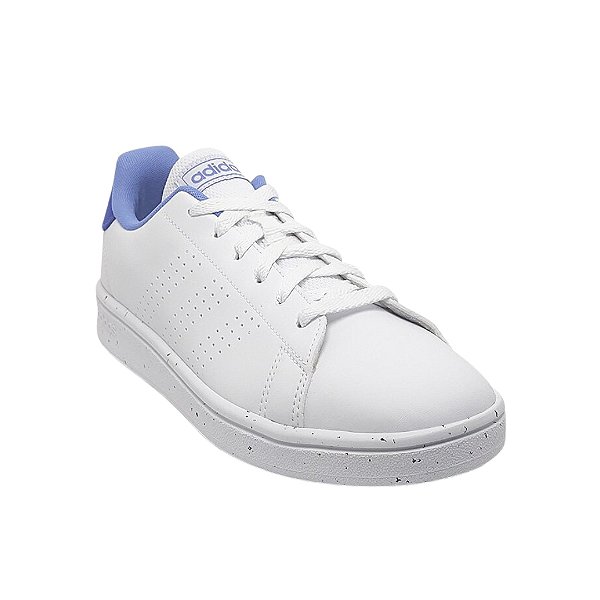 Tênis Branco e Azul Infantil Feminino Adidas HO6160