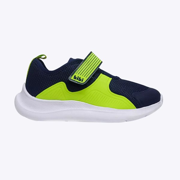 Tênis Azul Marinho e Verde Infantil Masculino Bibi 1167239