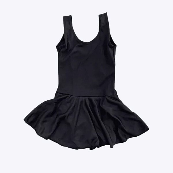 Collant Regata Preto com Saia de Ballet Infantil Menina Maria Chica 9961