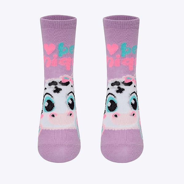 Meia Soquete Infantil Menina Vaca Patches Puket 010406246