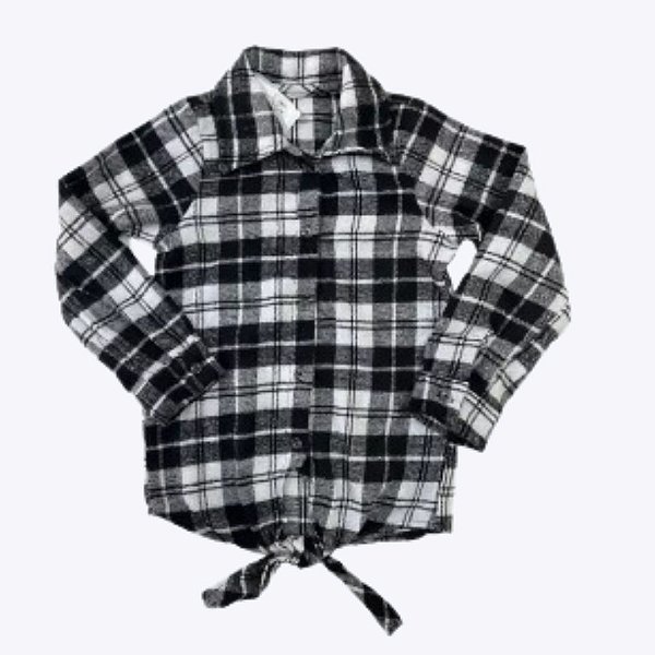 Camisa Xadrez Laço Caipira Infantil Feminina Muvile 4210