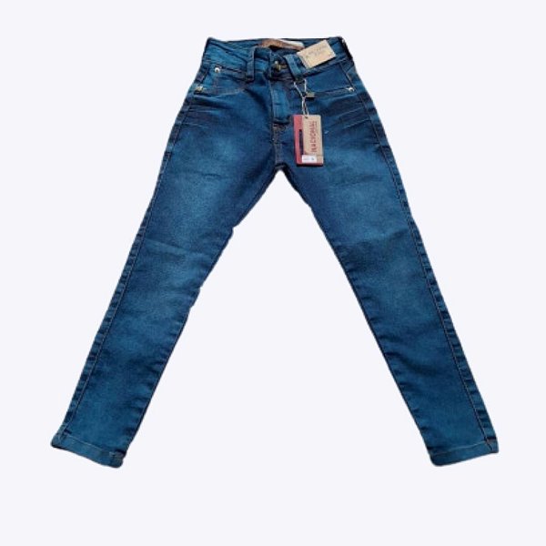 Calça Jeans Escura Infantil Feminina Nacional Jeans 4433
