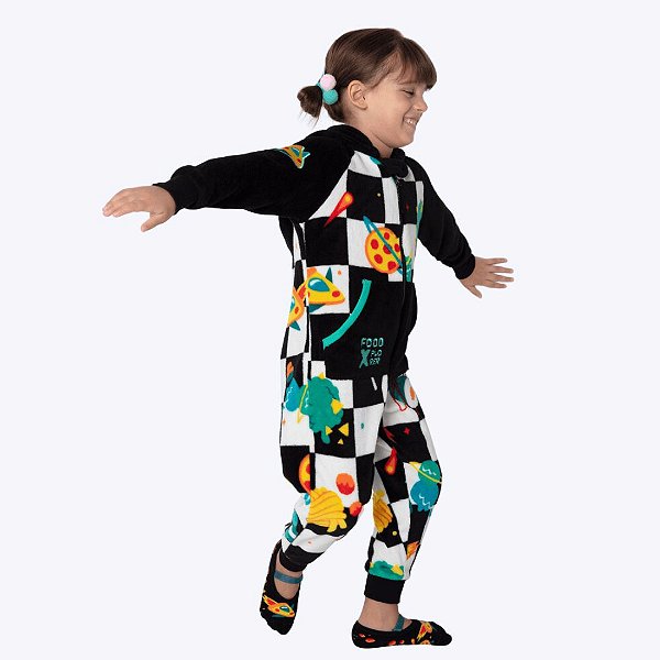 Pijama Kigurumi Infantil Unissex Space Food Puket 030402779