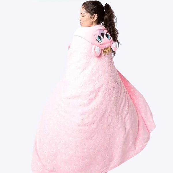 Manta com Capuz Coala Princess Brilha no Escuro Adulto Feminina Puket 100600263