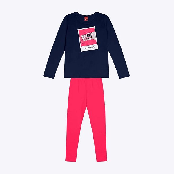 Conjunto Moletom Infantil Feminino Kyly 1000087