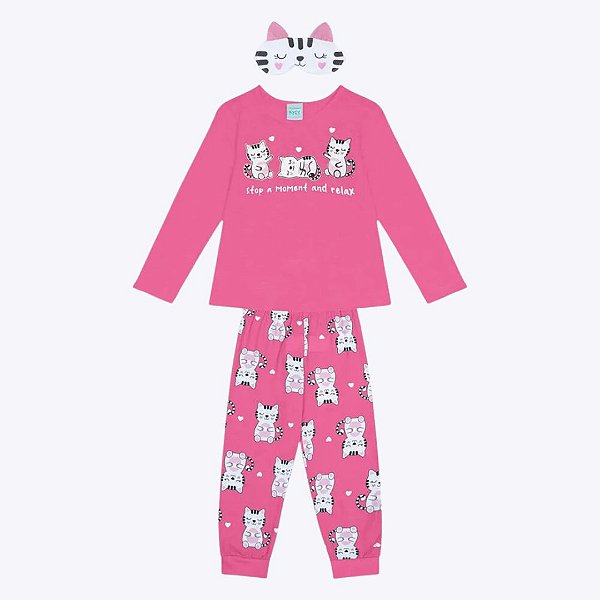 Pijama  com Máscara Infantil Feminino Kyly 1000161
