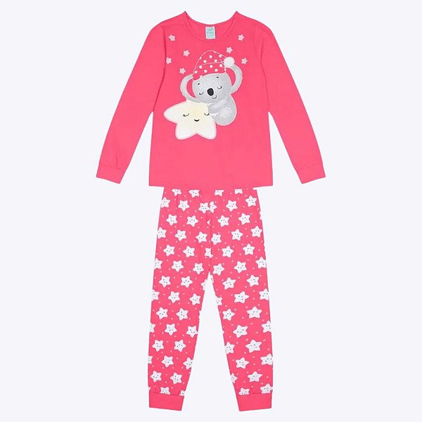 Pijama Brilha no Escuro Infantil Feminino Kyly 1000164