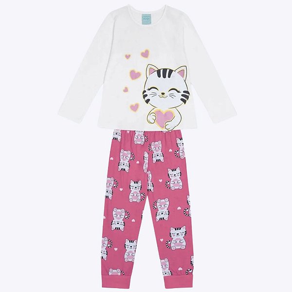 Pijama Brilha no Escuro Infantil Feminino Kyly 1000157