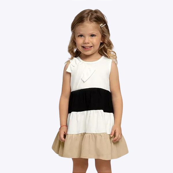 Vestido Manga Curta Infantil Feminino Milon 2000361