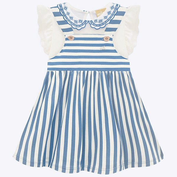 Conjunto Salopete com Blusa Infantil Feminino Milon 2000371