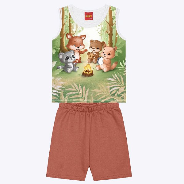 Conjunto Regata e Bermuda Infantil Masculino Kyly 1000355