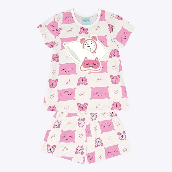 Pijama Brilha no Escuro Infantil Feminino Kyly 1000442