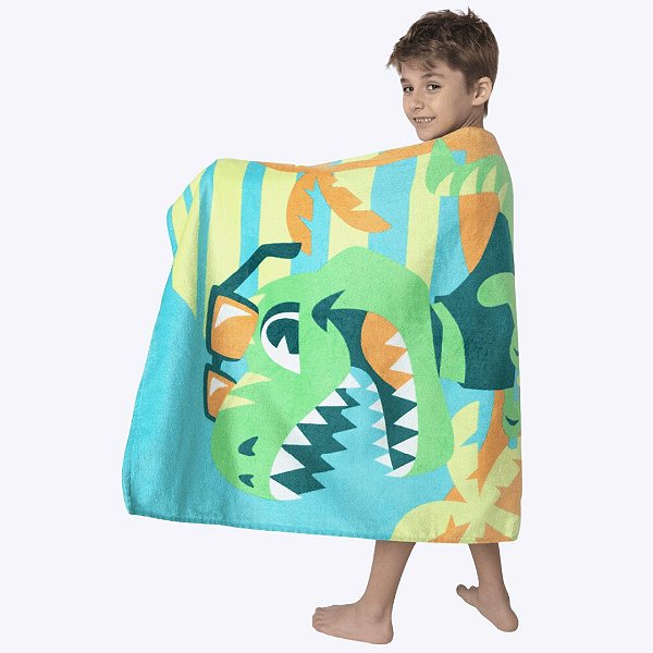 Toalha de Banho Dinossauro Infantil Menino Puket 100400488
