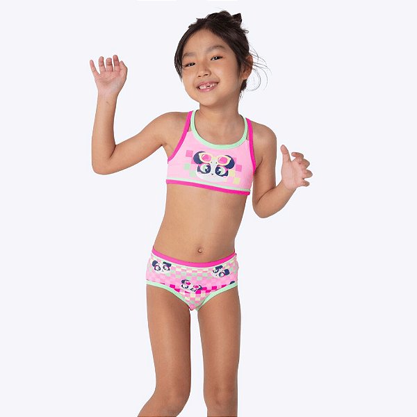 Biquíni Panda Miami Infantil Menina Moda Praia Puket 110401106