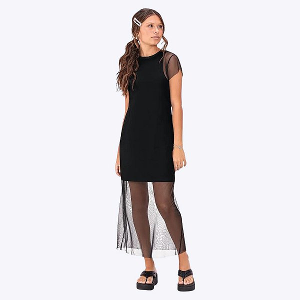 Vestido Longo Tule Teen Menina Amora 5000079