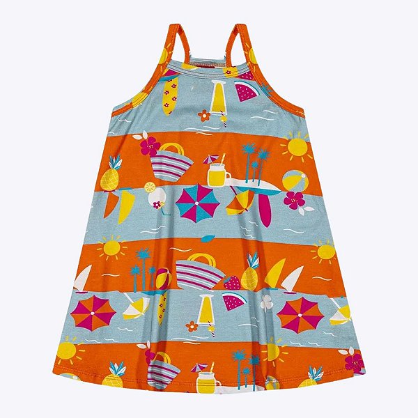 Vestido Colorido Infantil Menina Kyly 1000525