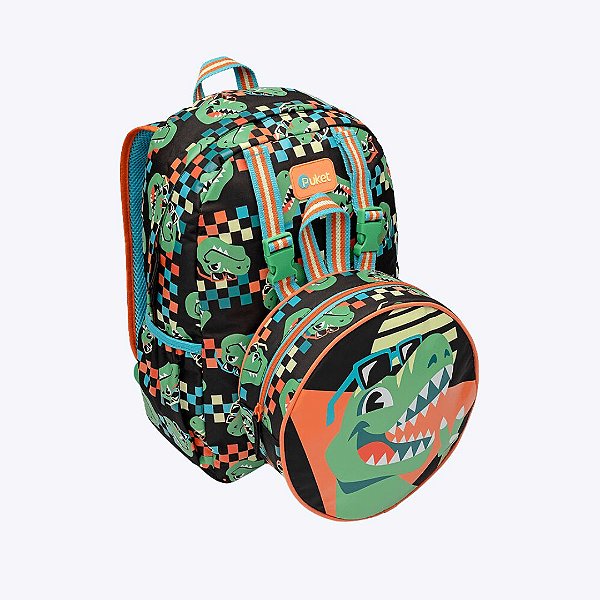 Mochila de Costas com Lancheira Dino Miami Puket 050403832