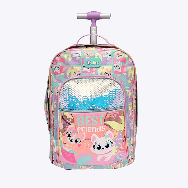 Mochila com Rodinhas Grande Pet Sereia Puket 050403787