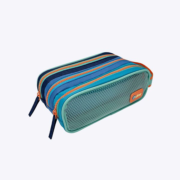 Estojo Triplo Color Block Menino Puket 050403860
