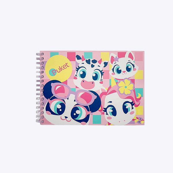Caderno de Desenho Multibichos Puket 050403928
