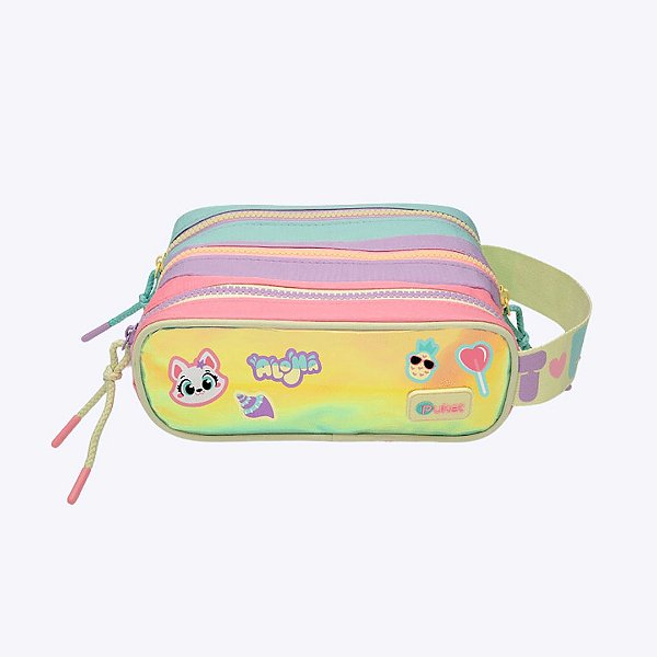 Estojo Triplo Color Block Menina Puket 050403853