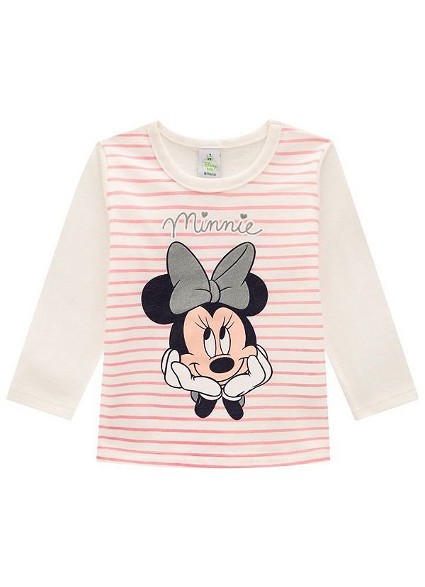 Brandili Blusa Infantil Feminina Manga Longa 53486 Cor Bege