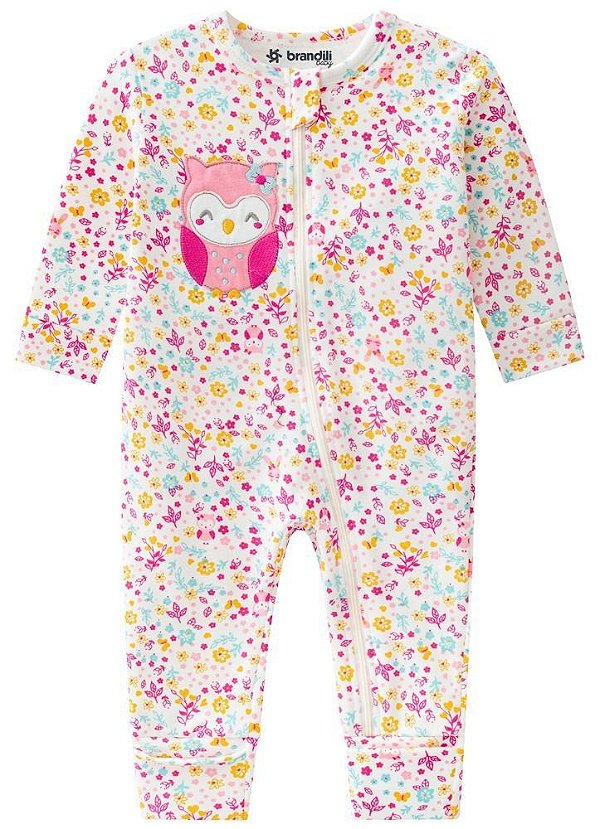 Brandili Macacao Infantil Feminino 53613 Cor Estampado