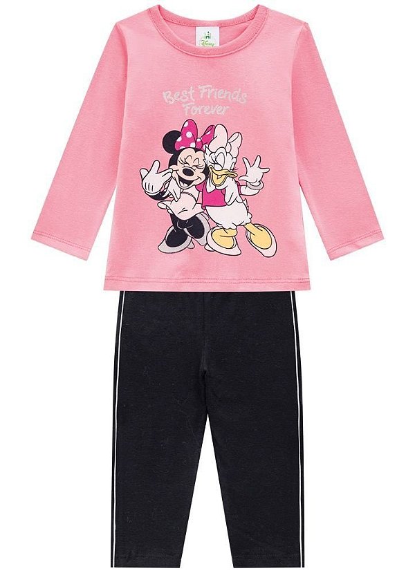 Brandili Conjunto Legging Longa Infantil Feminino 53750 Cor Rose