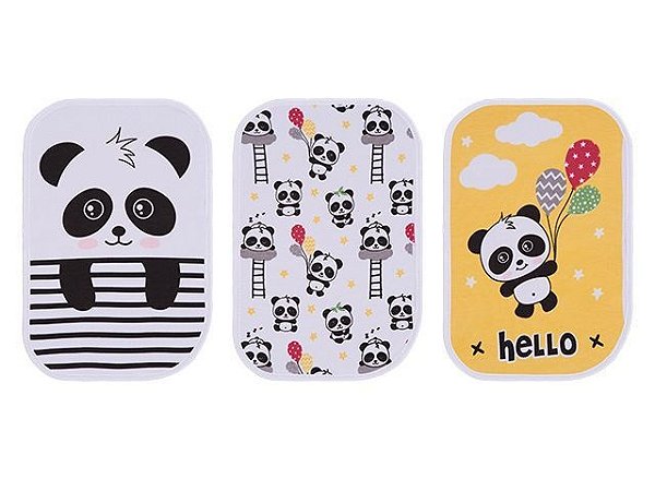 Colibri Kit Paninho De Boca Bebê 48012 Cor Panda