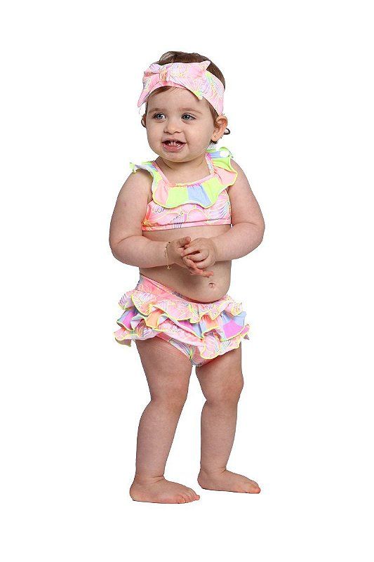 Biquini Infantil Feminino Sirikids Colorido 36509