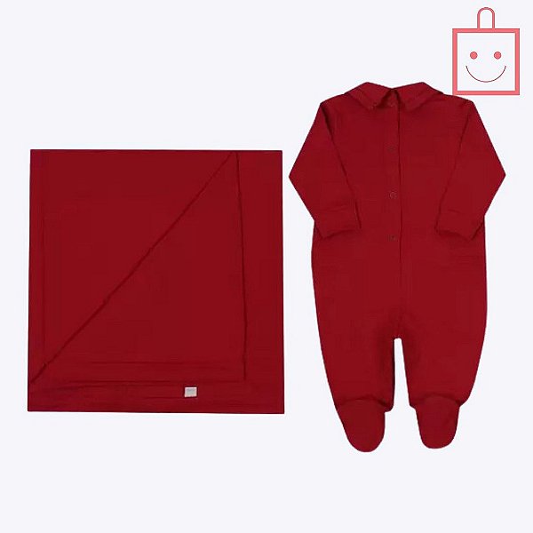 Saída Maternidade em Malha e Tricô Menino Paraiso 12258